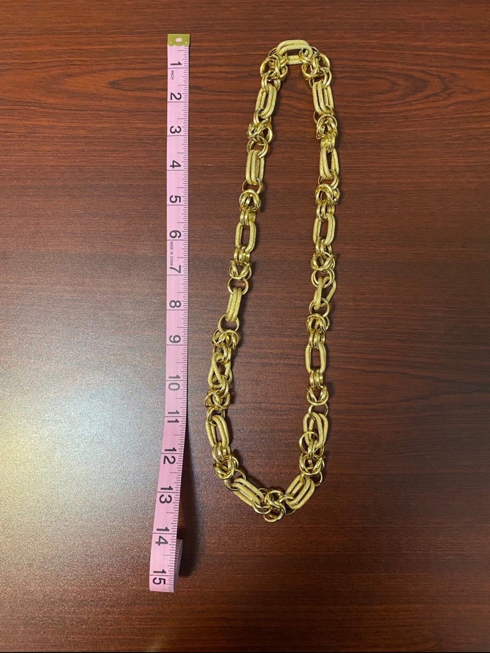 Gold Link Statement Necklace - Women Jewelry